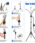 Installation steps for Standing Outdoor Misting System With Adjustable Tripod From Two Point Six Feet To Five Point Three Feet