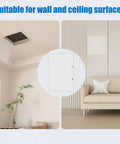 Drop Dead Durable 24X36 Thickened Aluminum Access Panel For Drywall And Ceilings With Super Sturdy 1.3Mm Frame shown on ceiling and wall.