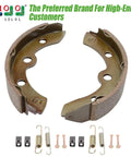 Heavy Duty Golf Cart Brake Shoes Kit For Club Car DS And Precedent Featuring Top Shelf Grip For Easy Install With Zero Stress To Keep You Cruising Smooth All Day Long, includes 1-3/16 inch brake shoes and hardware.