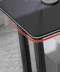 Closeup of Built Different L Shaped Corner Computer Desk For Compact Rooms And Modern Home Offices Featuring Anti Bump Edging 180X120CM.