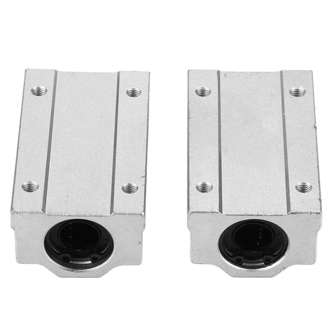 Two 13MM Inner Diameter Aluminum Alloy Linear Motion Ball Bearing Slide units showing precision bushing design for CNC rigs.