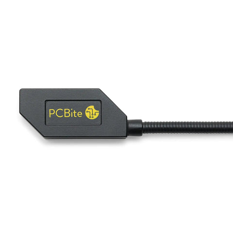 Close-up of PC Bite probe from Hands Free Soldering Third Hand Tool Kit With 2x SQ350 And 4x SQ10 Probes For Fast Measurements And Rework.