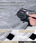 Premium Waterproof Marble Peel And Stick Wallpaper Slick Self Adhesive Decor Rolls showing thickness measurement at 0.3mm for durability.