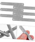 Low Temp Aluminum Welding Rods Set 6 Pack Multipurpose Welding Sticks showing texture and size for DIY metalworking projects.