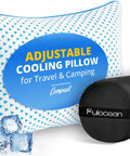 Ultra Compact Cooling Memory Foam Travel Pillow For Airplanes And Cars Adjustable Medium Firm Support For Neck Back Knee And Lumbar