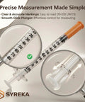 Disposable 1ml Syringe 31G Needle Five Sixteenth Inch 8mm With Leak Proof Airtight Plunger And Individually Sealed Pack Of 100 For Lab Tools Supplies Safe Handling And Precise Dosing In Medical And Laboratory Work, orange cap and clear barrel