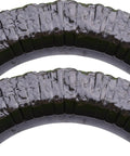 Two Piece Round Edge Concrete Molds For DIY Border Edging, ABS Plastic Log Edging Molds, Stone Look Border Molds, stacked view