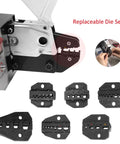 Heavy Duty Electric Terminal Crimping Machine And Automatic Wire Crimper For Insulated Terminals with replaceable die sets details.