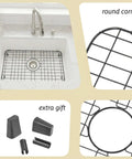 Black Stainless Steel Sink Grid For Kitchen Sinks 24 15/16 By 13 1/8 Inch Pro Grade Bottom Protector And Grate with accessories