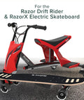 Razor Drift Rider and RazorX Electric Skateboard 22V 0.5 Amp Coaxial Lithium Ion Battery Charger Wall Mount with LED Indicator