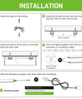 Installation guide for Ultra Bright 4 Foot LED Shop Light Bar With 2300 Lumens And 6500K Cool White Energy Efficient Linkable Ceiling