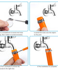Installation process of 26 Piece Stainless Steel Hose Clamps Assortment Kit One Quarter To Two Inch Adjustable Worm Gear Clamps for fuel line plumbing