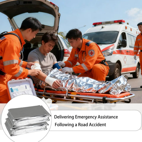 Bulk Pack Emergency Thermal Foil Blankets Keep You Toasty When The Cold Hits Hard Heavy Duty Survival Space Wrappers Total Fire For Camping Hiking First Aid Kits And Weekend Adventures