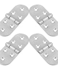 Stainless Steel Folding Table Hinge 4 Pack No Fuss Easy Operation Round Edge Butler Tray Hinge