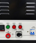 Control panel of Heavy Duty Portable Industrial Heat Blower With Constant Temperature Hot Air Blower, showcasing temperature settings and switches.