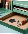Durable Bakelite Valve Lever Handle 8x8mm Stem 60mm Spigot Replacement Handwheel in a workshop drawer