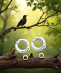 2 Pack Silvery Parrot Foot Rings For Small To Medium Birds With Easy Clip For Quick On Off Use Metal Bird Leg Bands For Training