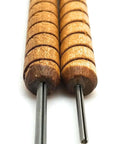 Pro Grade Quilling Tool Kit With Two Slotted Winding Pins 1/8 Inch And 3/32 Inch For Paper Bead Rolling, Solid Wood Handles