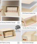 Stackable Closet Organizers And Storage Bins With Open Front Design Steel Frame And Fabric Baskets Collapsible Drawers for clothes