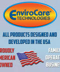 EnviroCare Technologies logo with text 'All Products Designed and Developed in the USA. Proudly American Owned, Family Operated Business'.