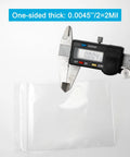 1.5 By 1.5 Inch Clear Plastic Reclosable Zip Bags 2 Mil Thick Pack Of 100 Resealable Lock Seal Poly Bags with caliper measuring thickness