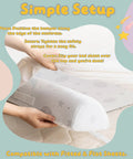 Setup of Bed Rail Bumpers for Toddlers and Kids with Foam Guard Stay Put Adjustable Straps Non Slip Grip