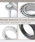 Close-up of Beefed Up Rear Axle Bearing And Seal Kit For Jeep Wrangler JK JKU 2007 To 2017 demonstrating material durability.