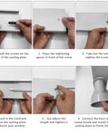 Steps to install the Portable Air Conditioner Window Vent Kit With 5.9 Inch Exhaust Hose 59 Inch Length Adjustable Window Seal