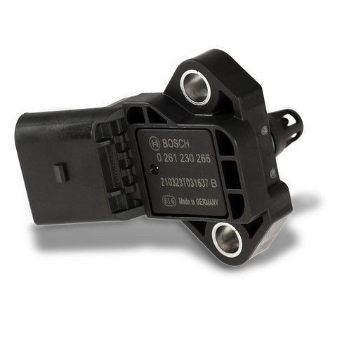 Bosch MAP Sensor for Audi Porsche VW showing detailed view of connectors and design for accurate readings in engines