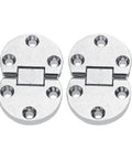 Built To Last Zinc Alloy Table Flap Hinges Set Of 2 For Furniture, Self Supporting Folding Hardware, 54x35x7 mm, 10 kg Load Capacity