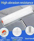 Self Leveling Concrete Tools Spiked Roller With 63in Telescopic Pole For Epoxy Resin And Concrete Floors, Boost Job Speed And Precision, Slash Labor Time In Half With A Pro Grade Kit white spike roller with steel handle, 11 mm teeth