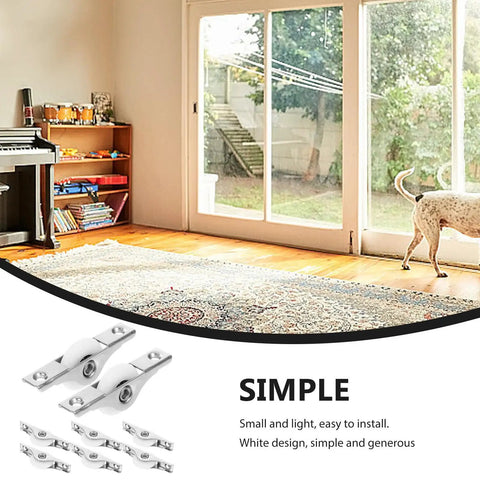 Heavy Duty Nylon Sliding Door Rollers Featuring Solid Double Bearing Wheels 25MM smooth glide installed in a home setting.