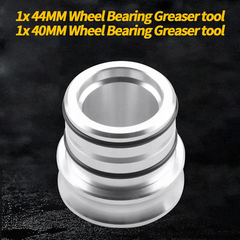 44 40mm Wheel Bearing Greaser Tool For RZR Ranger ATV UTV SxS Front And Rear Greasing Kit aluminum build close-up