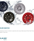 Quartz Color Matched Disposer Flange With Removable Basket Strainer And Rubber Stopper 3-1/2 Inch Polymer Drain in multiple colors
