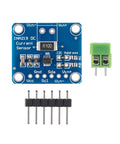INA219 I2C Bi Directional DC Current Power Monitor Breakout Module for Arduino and Raspberry Pi, blue PCB with connectors.