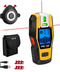 2-In-1 Stud Finder With Laser Level, Rechargeable Cross Line Laser And Wall Scanner with accessories and USB cable