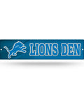 Officially Licensed Nfl Detroit Lions 16 Inch Plastic Street Sign Featuring Dope Team Graphics And Pre Drilled Hanging Holes For Your Game Room Wall Decor Tailgate Staple Or Fan Cave Essentials, LIONS DEN design.