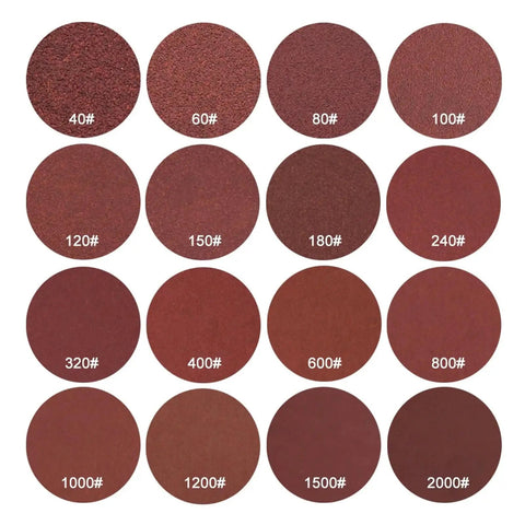 Get These 20 Pcs Hook And Loop Sanding Discs With A Wide Assorted Grit Range From 40 To 2000 For All Your Rotary Tool Tasks And Project Needs. Grits displayed are 40 to 2000.