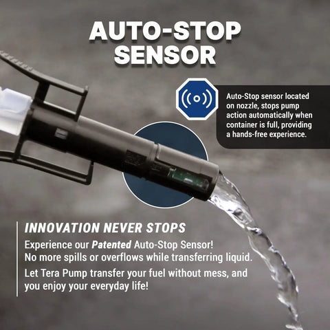 Automatic Portable Battery Operated Fuel Transfer Pump With Auto Stop Sensor And Nozzle Clip Fast 2.4 Gal Per Minute Flow