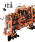 Tough As Nails Power Tool Organizer Wall Mount With Charging Station, 3 Layer Racks, 8 Cordless Drill Holders, 4 Hooks, Garage Tool Organizer.