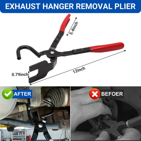 Heavy Duty Exhaust Hanger Kit With Removal Tool For Cars Trucks And SUVs 17 Piece Universal Rubber Muffler Hanger Replacement