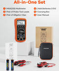 Digital Multimeter 6000 Counts With DC And AC Voltage And Current Resistance Capacitance Frequency Duty Cycle Continuity and accessories