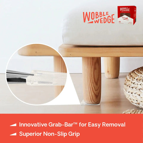 Clear Flexible Plastic Leveling Shims 30 Pack For Home Improvement And Furniture Stabilization under a bed leg