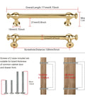 Heck Of A 10 Pack Retro Cabinet Pulls In Dope Champagne Bronze Solid Zinc Alloy Drawer Knobs For Kitchen Island Doors And Farmhouse Vanities Total Breeze To Install dimensions and screw details