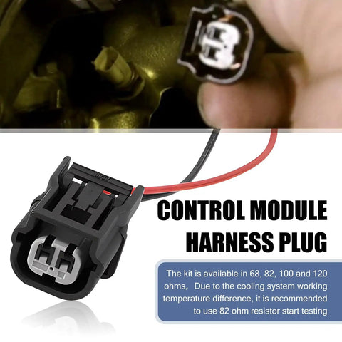 VCM Control Module Wiring Harness Kit With Four Resistors Plug And Play Line Socket For Gas Saver Performance Harness Accessories For Honda Accord Pilot Odyssey Black product image