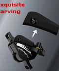 DYISLAND XT-7 e-bike brake caliper, black disc brake with removable pad (front view)