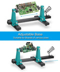 Adjustable PCB Holder With 360 Degree Rotation For Soldering And Desoldering Repairs Heavy Duty Metal Base Clamp Holding PCB