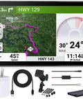 XT3 6 Inch Motorcycle GPS Navigator Bundle with map display, USB charger, cable, mount, cleaning kit, built for extreme riding