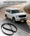 Heavy Duty Serpentine Belt For Your Ride 252122GGA1 K060396A measures 1013 mm, shown with a white SUV, on a winding road.