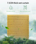 7.5CM thick wet curtain showcasing washable material for the Kick The Heat With This Solid Portable Evaporative Air Cooler.